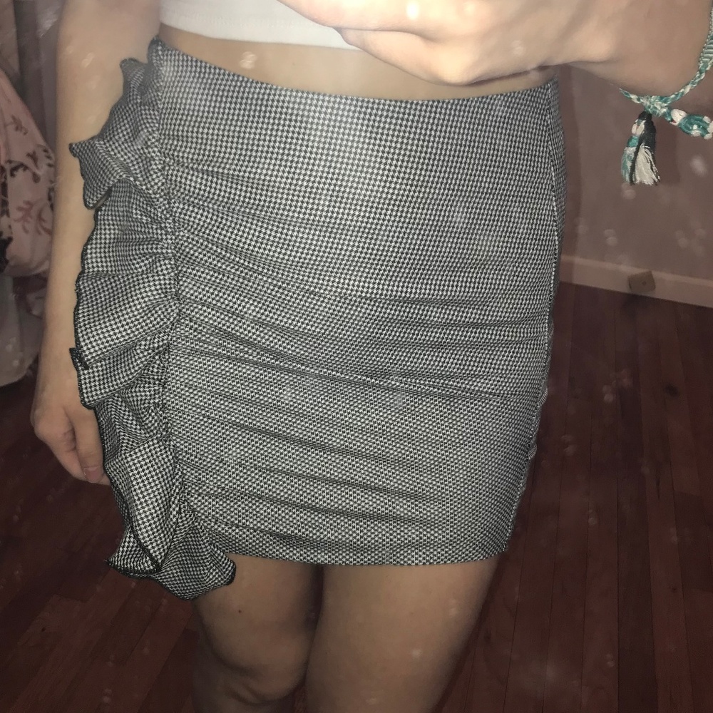 Gingham Mini Skirt